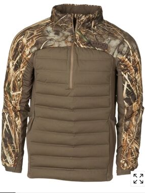 Banded ASPIRE IGNITE Mid-Layer PrimaLoft 1/2 Zip Jacket Camo Size Medium